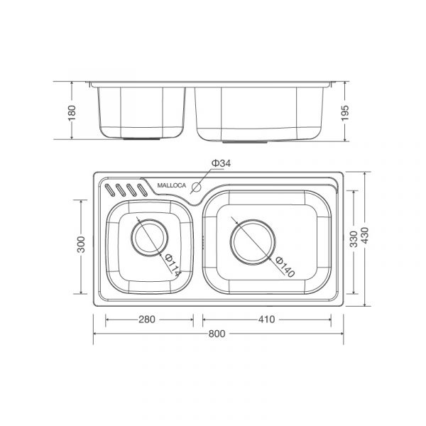 Chậu Rửa Chén MS 1003 NEW